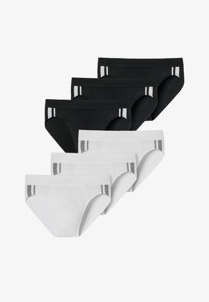 Schiesser 6-PACK - Trusser - schwarz weiss