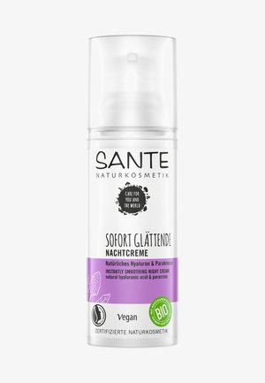 INSTANTLY SMOOTHING NIGHT CREAM NATURAL HYALURONIC ACID & PARACRESS - Nachtpflege - -