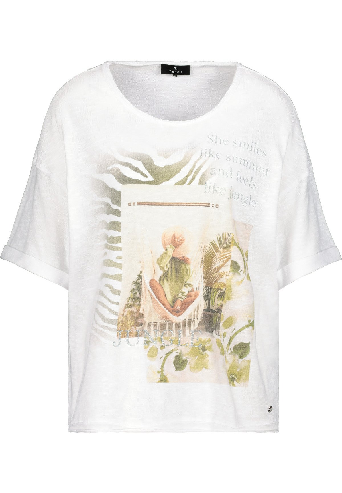 Monari Print T-shirt - weiß/white - Zalando.de