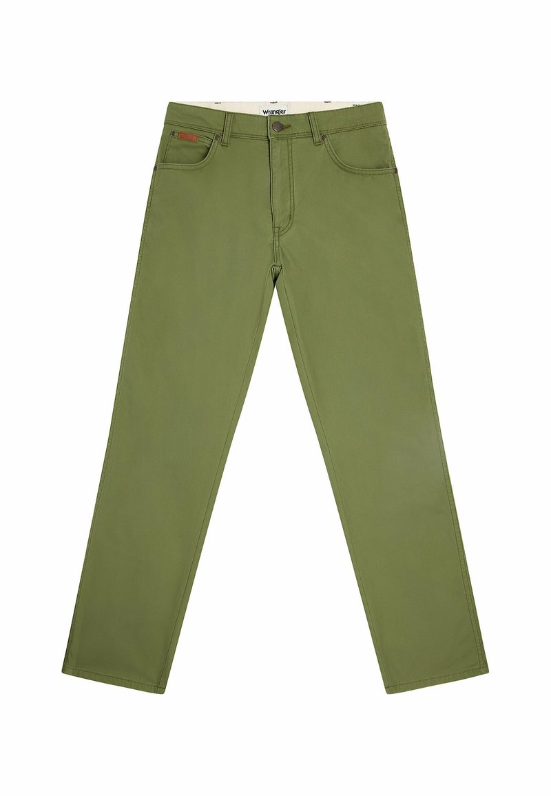 Wrangler Straight leg jeans groen gemêleerd Wrangler Straight leg jeans groen gemêleerd