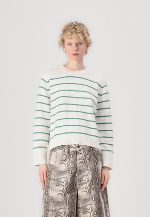 The A&F Madeline Crew Sweater - Maglione - jet stream/deep sea