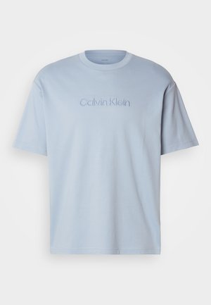 Calvin Klein FASHION LOGO TEE - T-shirt print - peace blue
