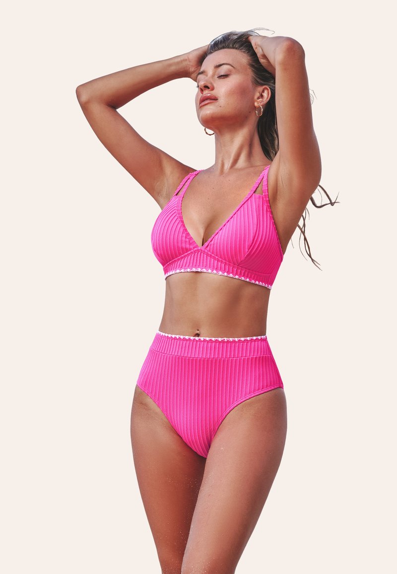 Cupshe CUTOUT  SET - Bikini - hot pink
