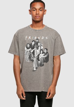ABSOLUTE CULT FRIENDS - GROUP STAIRS  - T-shirt imprimé - asphalt
