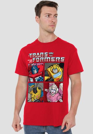 TRANSFORMERS GENERATIONS RETRO HEROIC AUTOBOT GRID - Print T-shirt - red