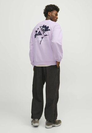 Jack & Jones MIT RUNDHALS GEDRUCKT - Sweatshirt - winsome orchid