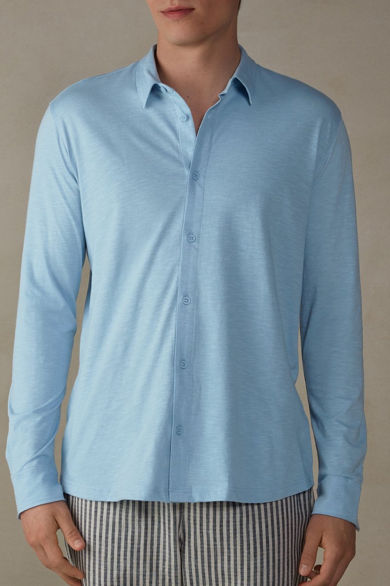 Herren Pyjamas | Intimissimi LANGARM Nachtwäsche Shirt light blue/türkis - PS99099 Herren Pyjamas | Intimissimi LANGARM Nachtwäsche Shirt light blue/türkis - PS99099