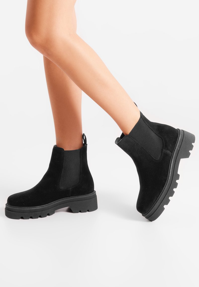 Woden CHELSEA  - Botines con plataforma - black