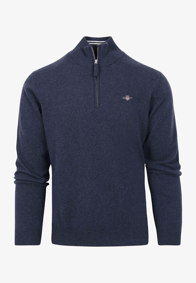 GANT HALFZIP LOGO - Pullover - blauw donkerblauw
