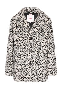 Wintermantel - weiss schwarz