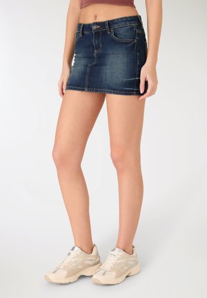 UNITA - Minigonna - blu denim scuro