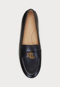 Lauren Ralph Lauren AVERI III BURNISHED LEATHER LOAFER - Jalga libistatavad jalanõud - black