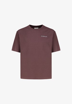Eight 2 Nine, EIGHT 2 NINE T-SHIRT MIT STICK & PRINT - Print T-shirt - dark-brown