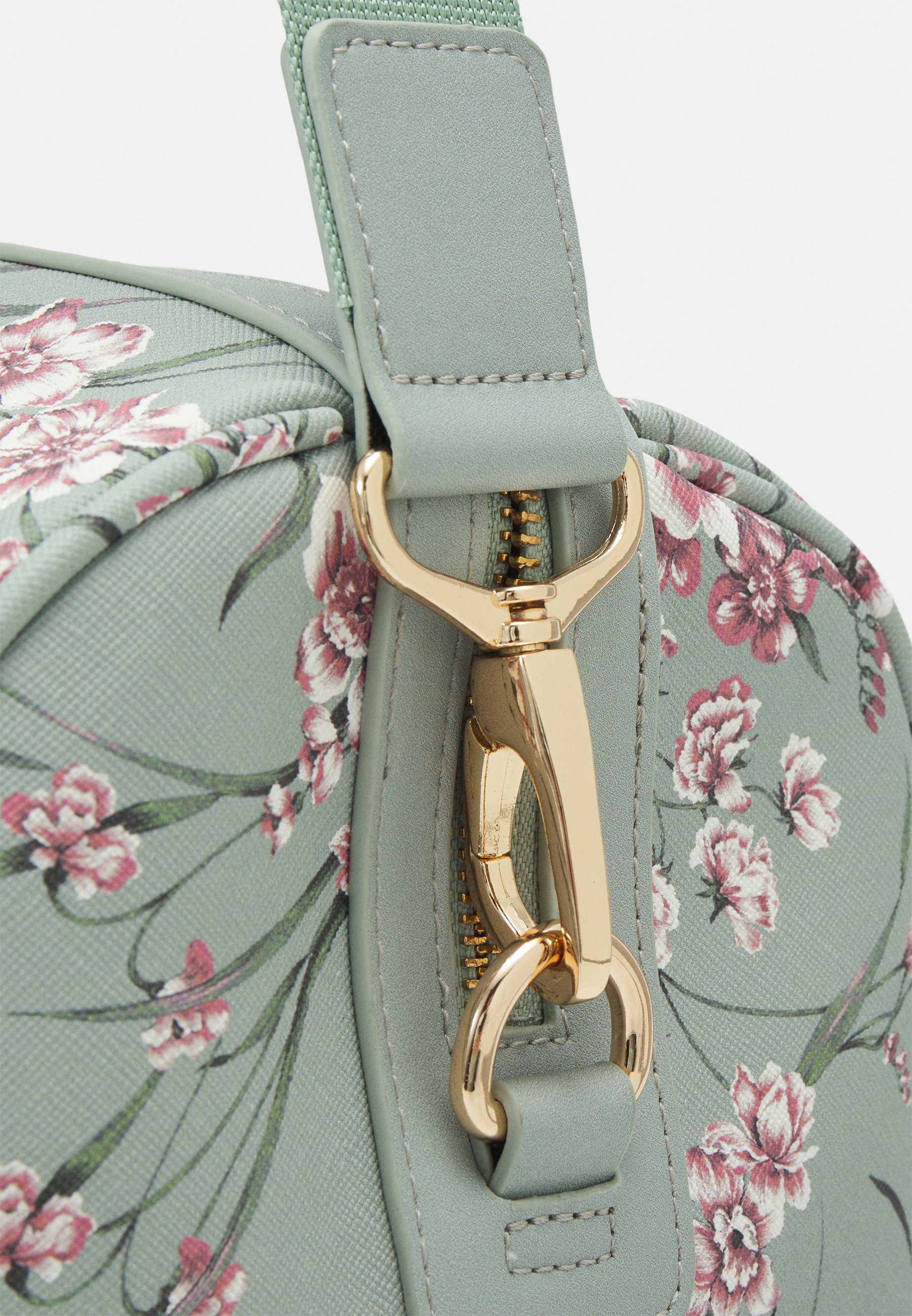 Borsa Portatrucco In Velluto Lie Fallow Verde Con Ricamo - Piccola Trousse Da Viaggio