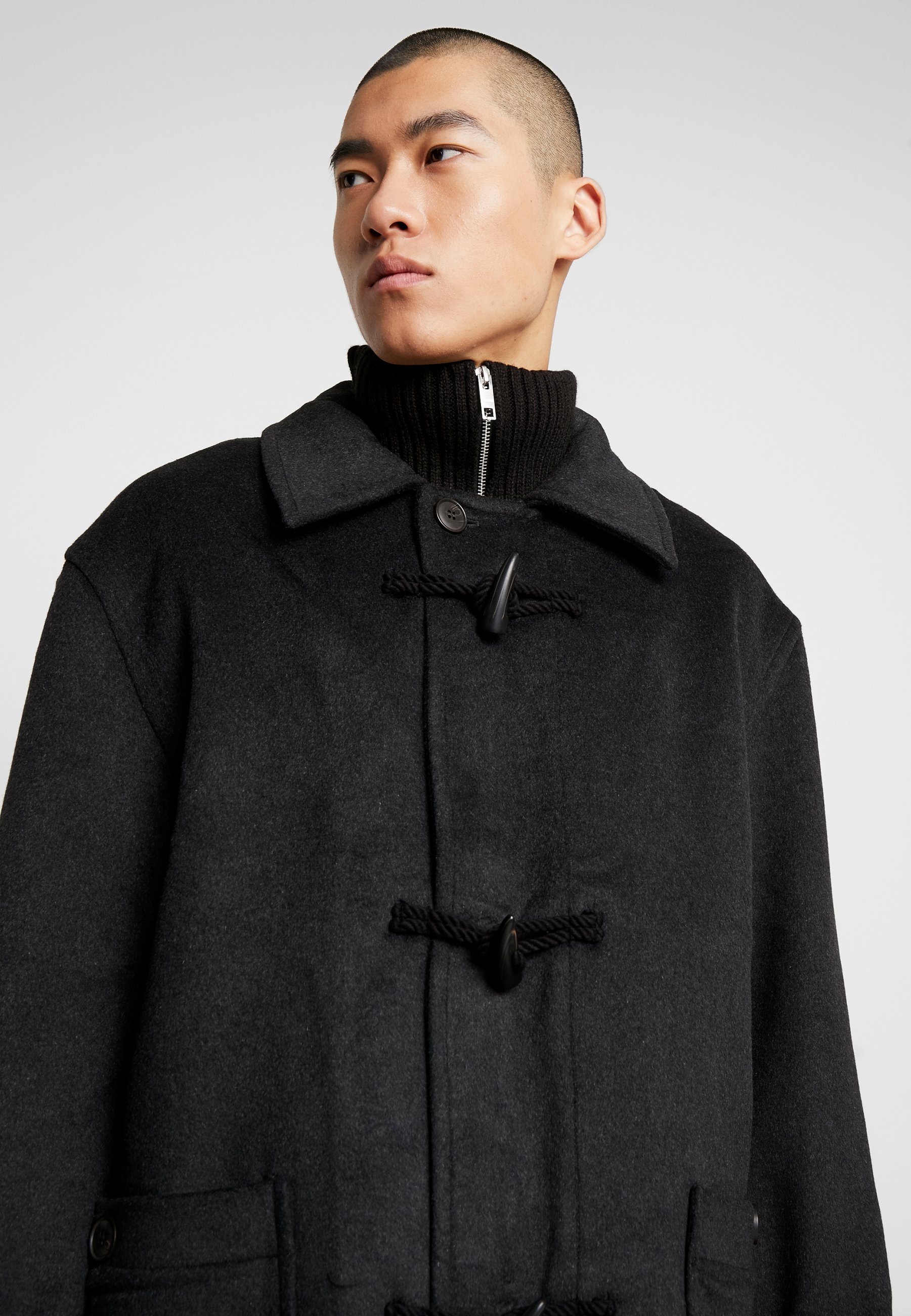 ARTUR DUFFEL COAT Kappa rock dark grey melange ARTUR DUFFEL COAT Kappa rock dark grey melange