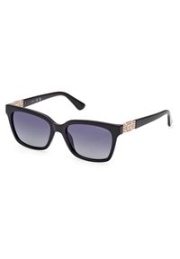 Guess RECHTECKIGE FORM - Gafas de sol - glänzend schwarz