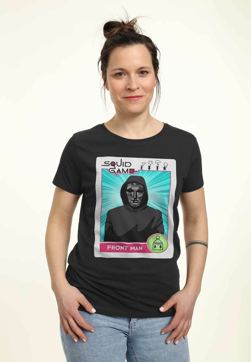 Henry Tiger NETFLIX SQUID GAME CARD T shirt Imprim Black noir 