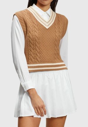 Pullover - mottled beige