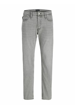 Hallikud teksad sirge lõikega, nupuvajutuse sulgemine ja viis taskut. Omab peent õmblemist ja klassikalist vöökoha disaini.