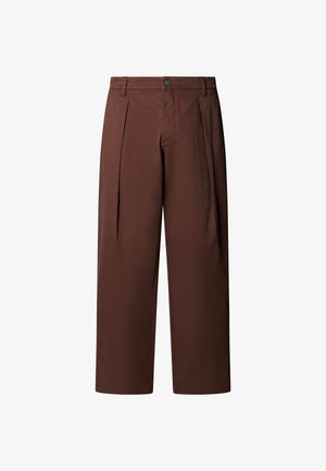 Pepe Jeans, RELAXED WIDE LEG PLEATED - Панталони - dark mud brown