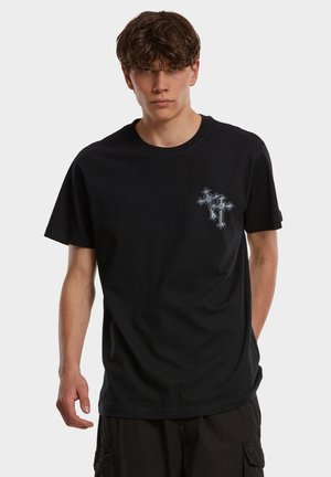 Mister Tee SIX CROSSES TEE - T-shirts print - black