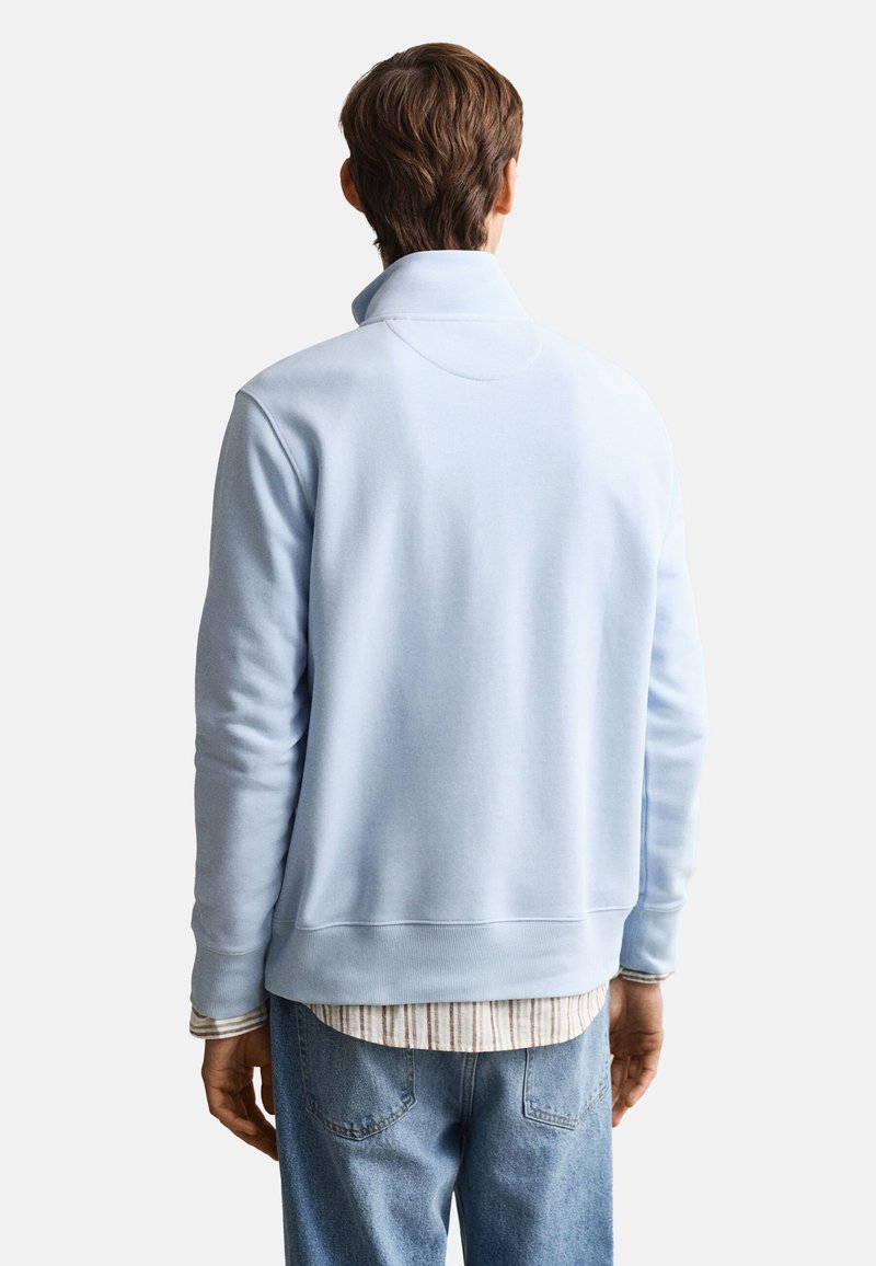 GANT REG SHIELD HALF ZIP - Mikina - fresh blue