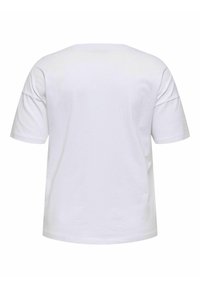 ONLY Carmakoma CARVIVVI - T-shirt med print - bright white