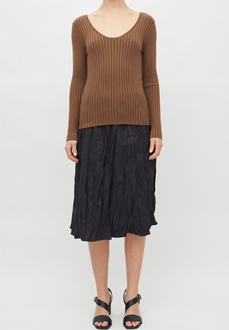 Damen Strickjacken | Greta & Luis Strickpullover braun - OS83177 Damen Strickjacken | Greta & Luis Strickpullover braun - OS83177