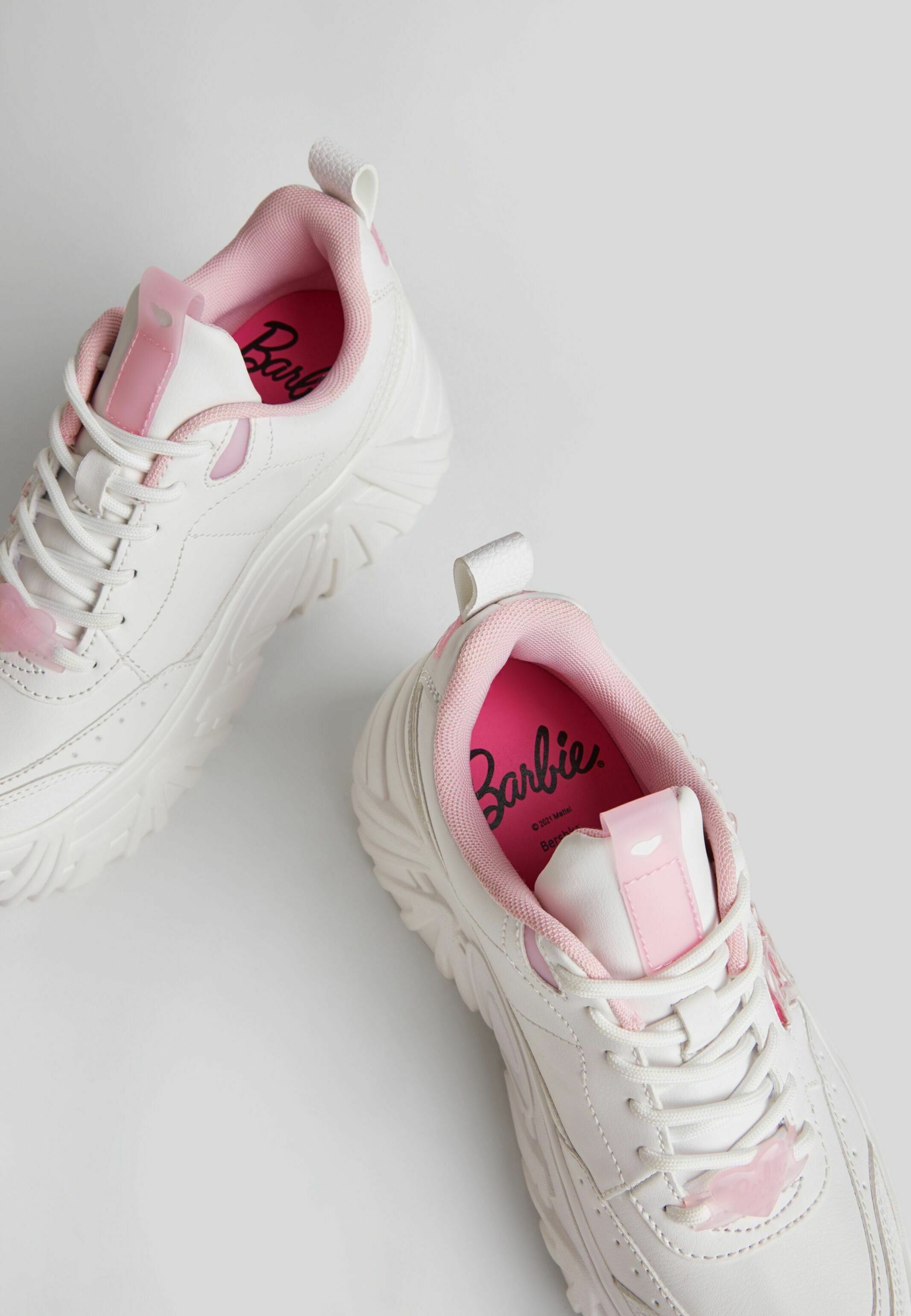 Bershka PLATEAU - Sneakers laag - white/wit - Zalando.nl