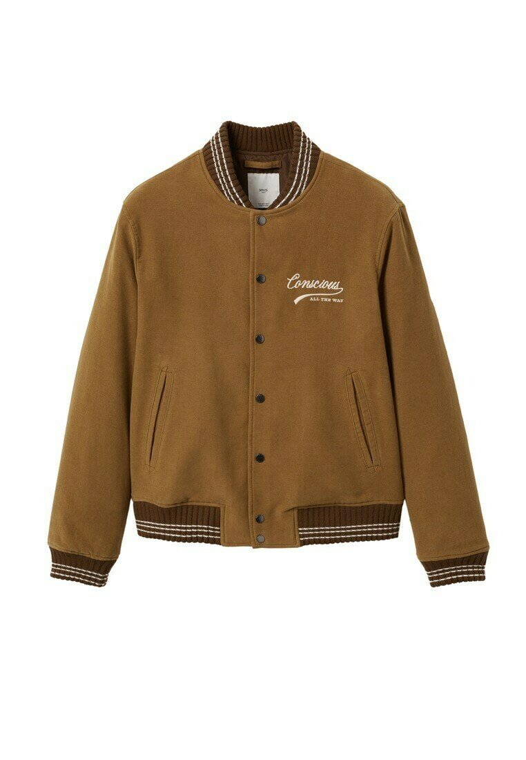 varsity jacket mango