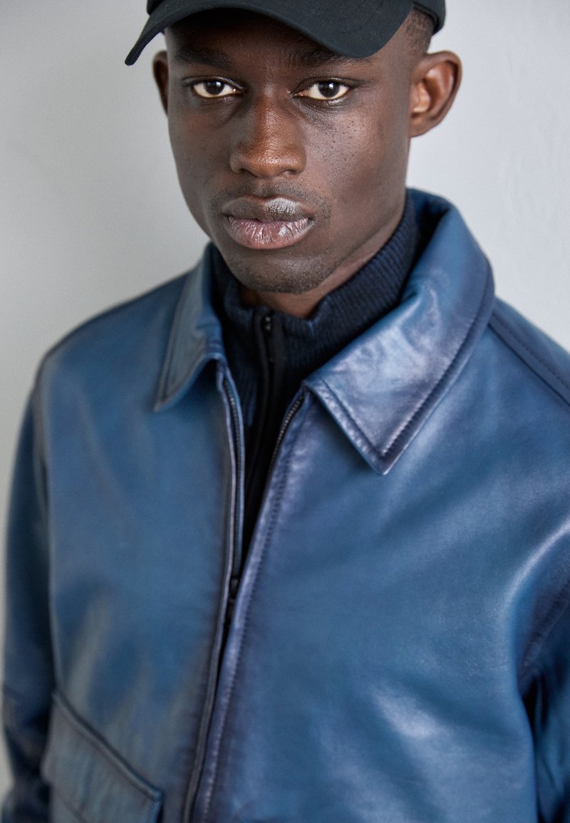 J.LINDEBERG JED PARTY JACKET - Veste en cuir - key largo/gris foncé
