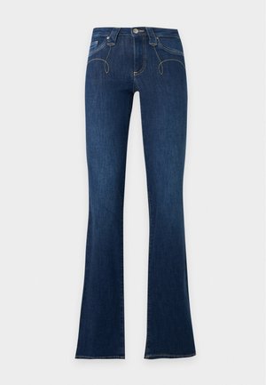 ONLY Tall, ONLWAUW MID WAIST - Дънки с широк крачол - dark blue denim