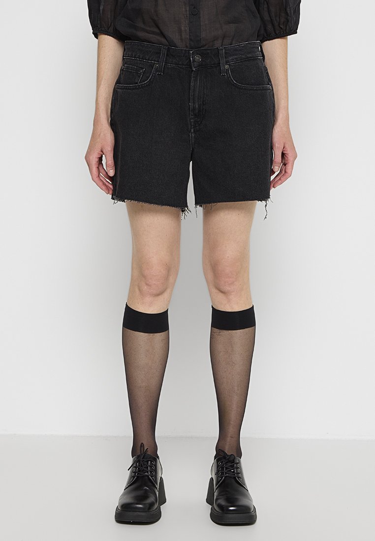 7 For All Mankind Jeansshort zwart