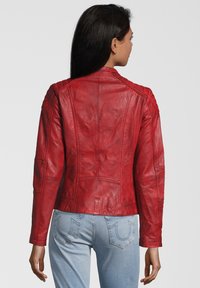 7eleven SEBASTIA - Lederjacke - rot