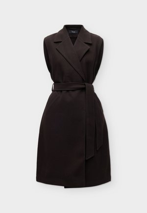 Vero Moda, VMFORTUNEAYA LONG WAISTCOAT - Veste sans manches - chocolate torte