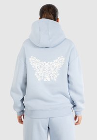 Smilodox NALA BACK PRINT HOODIE - Felpa con cappuccio - hellblau
