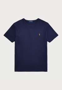 CUSTOM SLIM FIT SOFT COTTON T-SHIRT - T-shirt - bas - refined navy