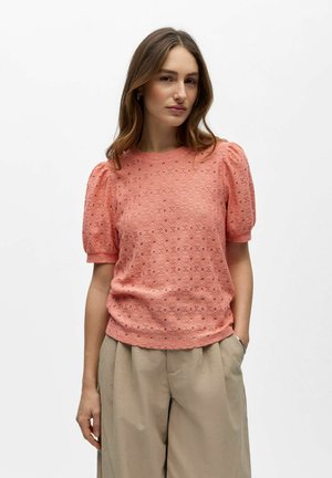 Object OBJLAILA S/S RE TOP NOOS - Blouse - lantana