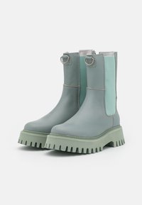 Bronx GROOV-Y - Botas de tornozelo com plataforma - dark sage green