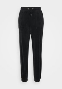 ONLREBEL VELVET CUFF PANTS  - Calças de fato de treino - black