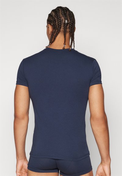 Emporio Armani 2 PACK CREW NECK - Caraco - bianco marine/white marine