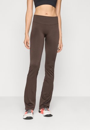 SEAMLESS CONTOUR FLARED LEGGINGS - Tights - black coffee