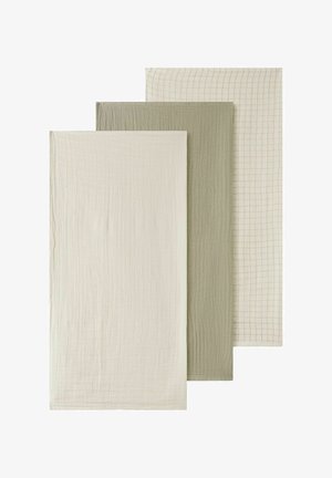 Lil' Atelier, 3 PACK UNISEX - Muslin blanket - moss gray