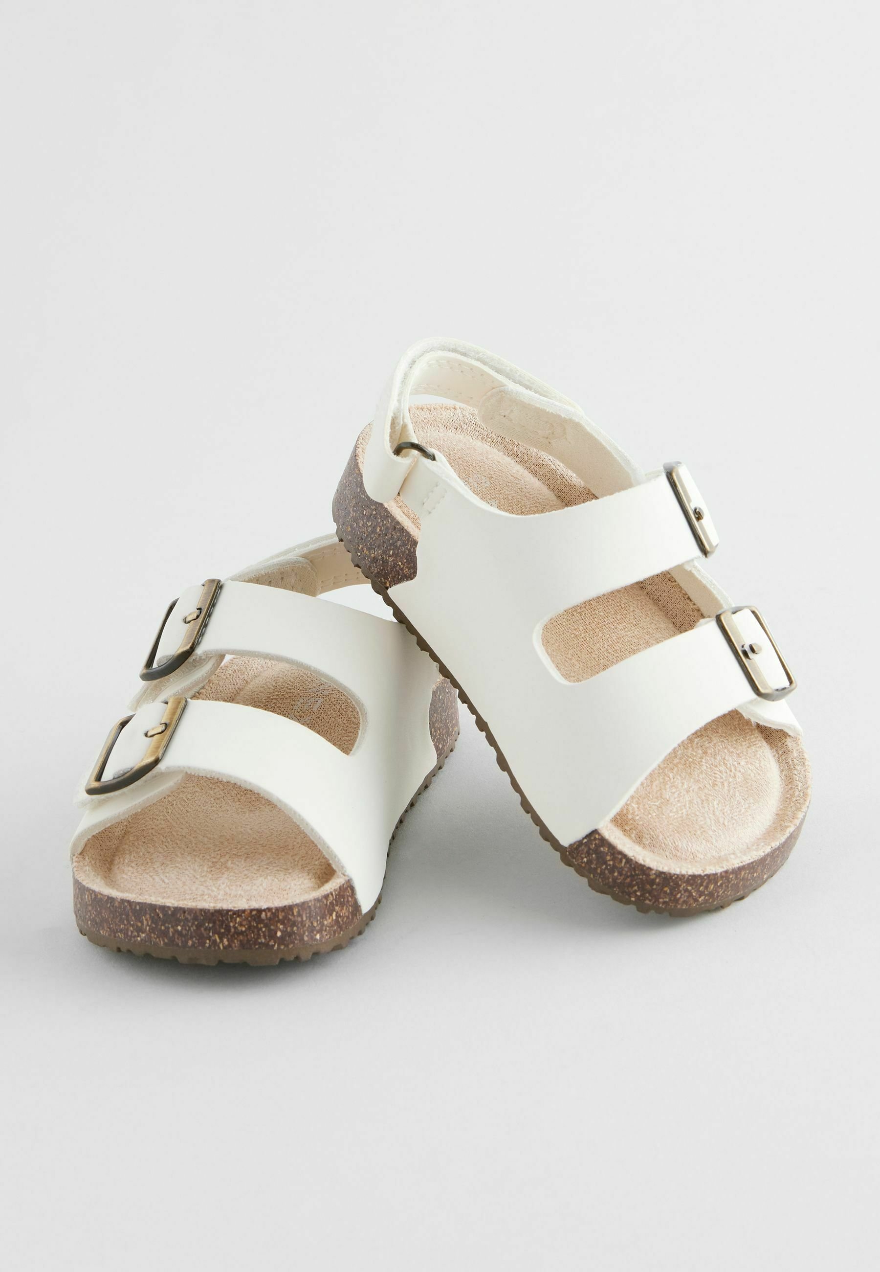 Neutral white sandals