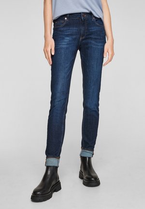 Vaqueros pitillo - dark-blue denim