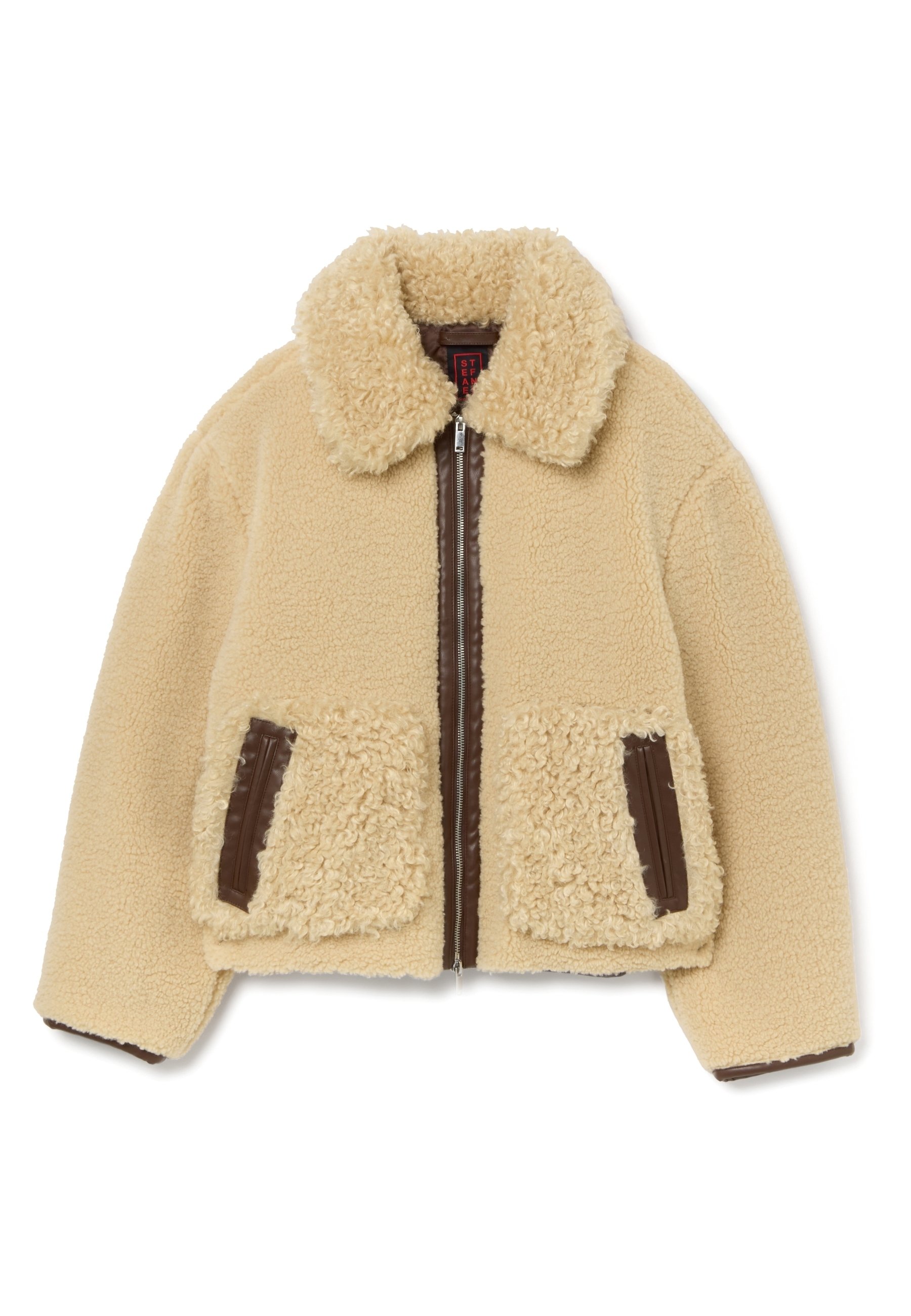 Stefanel BEIGE FLEECE - Winter jacket - light beige/beige - Zalando