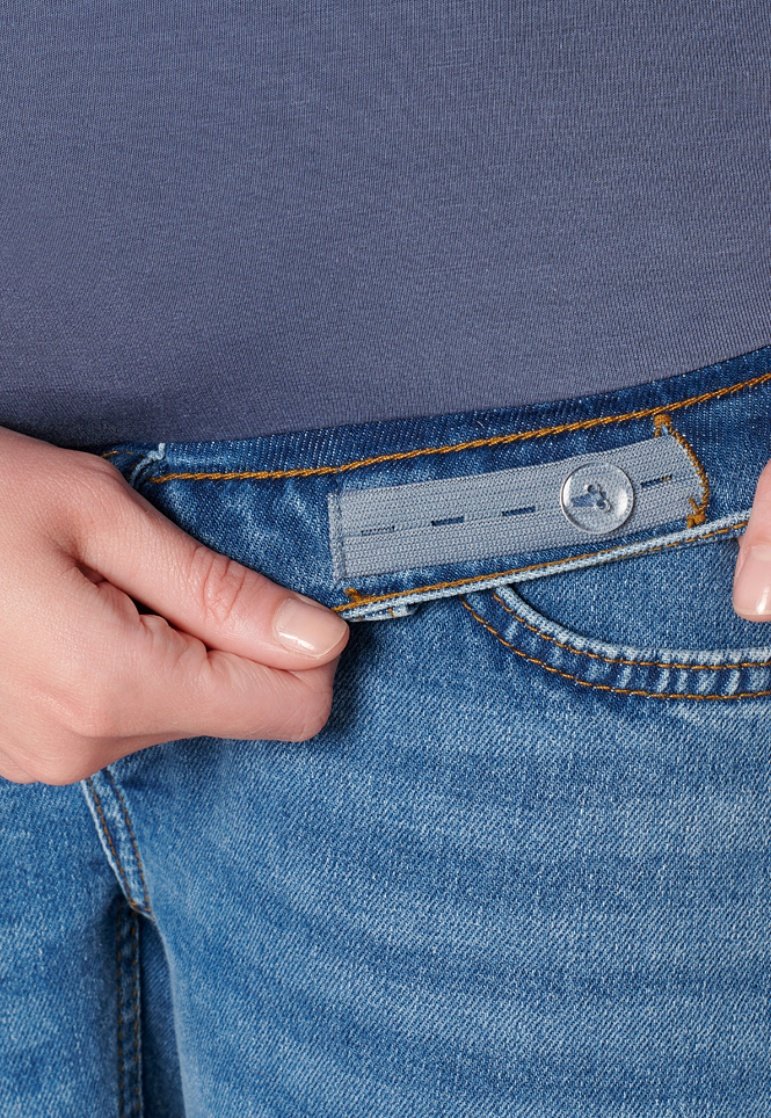 Esprit Maternity Jeans relaxed fit medium wash/ljusblåmelerad Zalando.se