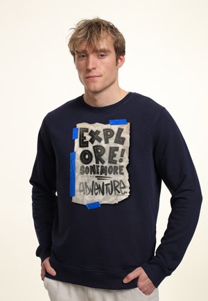MATT KEELING EXPLORE MORE - Sweater - navy blue