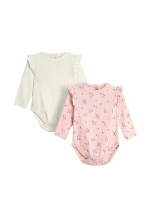 JoJo Maman Bébé FLORAL POINTELLE 2 PACK  - REGULAR FIT - Body / Bodystocking - cream