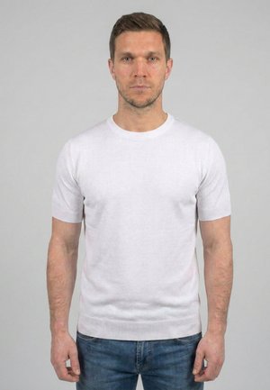 Dalle Piane Cashmere SHORT SLEEVE  - T-shirt basic - bianco